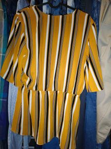 Striped Wrap Blouse 34 - 36 inches chest