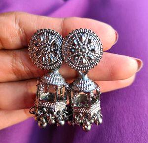 Oxidised beautiful Hanging Jhumka