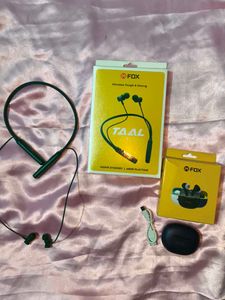 M Fox Neckband And Earbuds