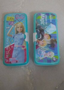 Frozen And Barbie Pencil Boxes