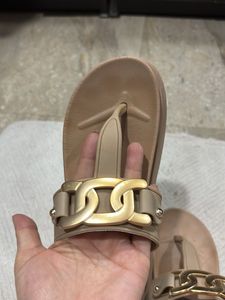 Chain Detail Thong Sandals