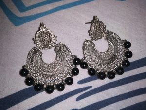 Combo Of Silver Oxidised Earrings.