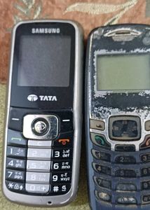 2 old keypad phone