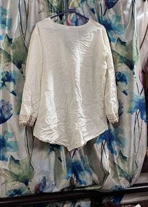 Lace Trimmed Bohemian Top