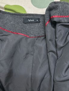 Splash Textured Overcoat Jacket