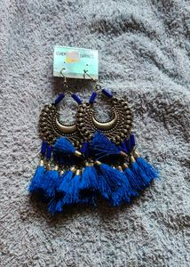 Chand Baliyan #earring With Silk Thread Tussle