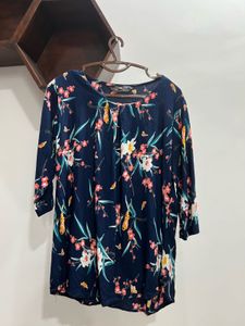 Beautiful Floral Print Ethnic Top
