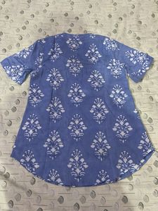 Block Printed Short Kurti/Top
