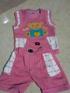 Pink Boy Beniyen Set Sleeveless