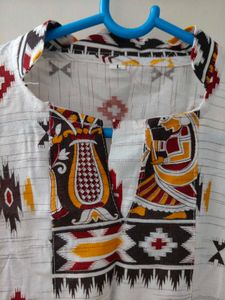 White Cotton Kurti Never Worn