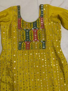 Yellow Embroidered suit