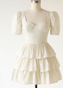 Floral Tiered Mini Dress