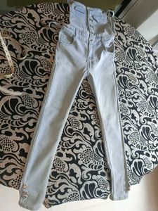 Light Blue Dungaree Jeans
