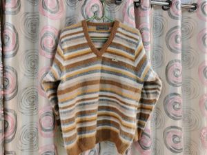 Striped V-Neck Sweater