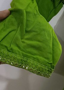 Green Embroided Kurti