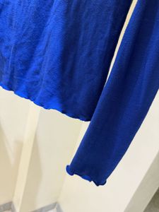 Blue Long Sleeve Top