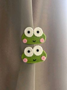 Crochet Frog Clips