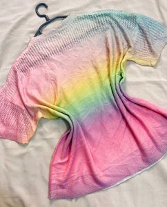 🎁Buy 2 Get2 Free Rainbow Knit Top ()