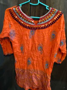 Ethnic Top and Skirt Set