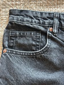 Black Denim Shorts from Zara