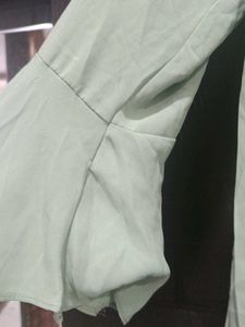 Mint Green Pleated Top