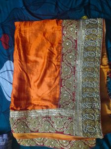 work saree with blouse