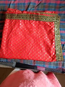 Red &amp; Green Saree