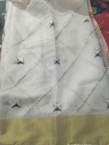 Cream Colour Saree