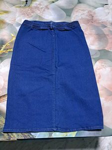Blue Denim Skirt