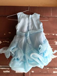 Beautiful sky Blue princess frock (fixed rates)