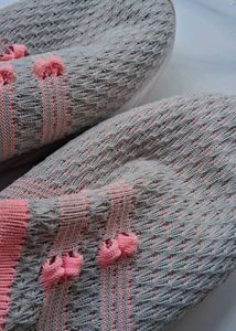 Pink &amp; Grey Slip-On Sneakers