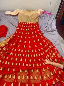 Gorgeous Red Gown Set