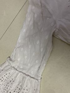 White Cut Out Dress