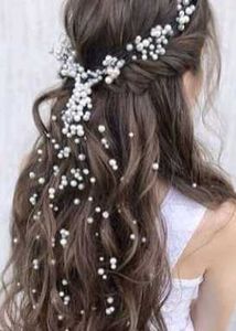 Beautiful❤️ Bridal Pearl Hair Tiara