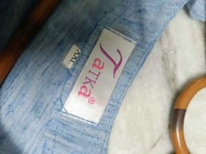 Blue Embroidered Dress