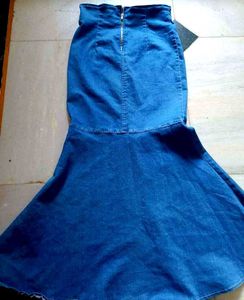 Korea Seoul Denim Dress &amp; Top Set
