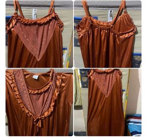 Green And Orange Hot Sexy Robe Set Eith Panties