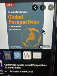 Collins Cambridge IGCSE Global Perspectives Book