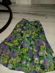 Floral Print Maxi Skirt