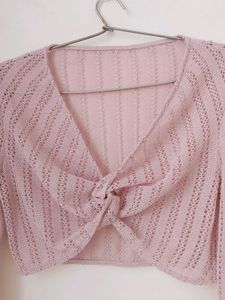 Crochet Pink Top.