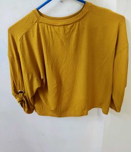 MUSTARD YELLOW CROP TOP
