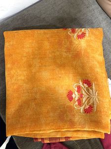 Elegant Floral Kota Cotton Saree