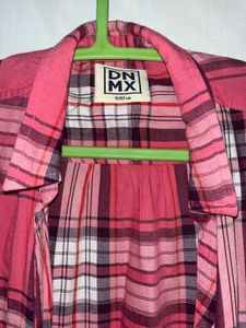 DN MX Pink Plaid Flannel