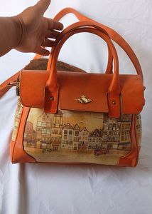 Vintage Print Handbag