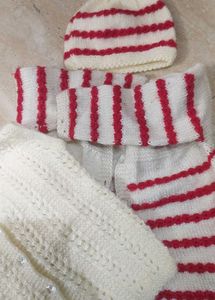 Handmade Sweter+halfsweter+cap