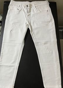 White Distressed Jean!