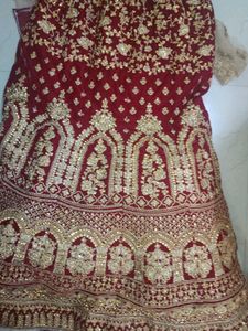 Maroon Embroidery Lehanga And Blouse