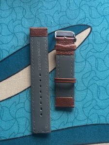 Brown Genuine Leather Watch Strap