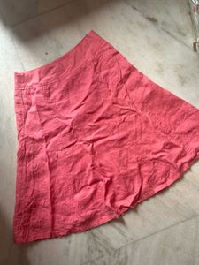 Coral A-Line Skirt