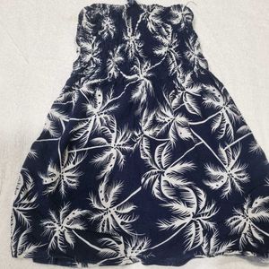 Palm Print Mini Sundress